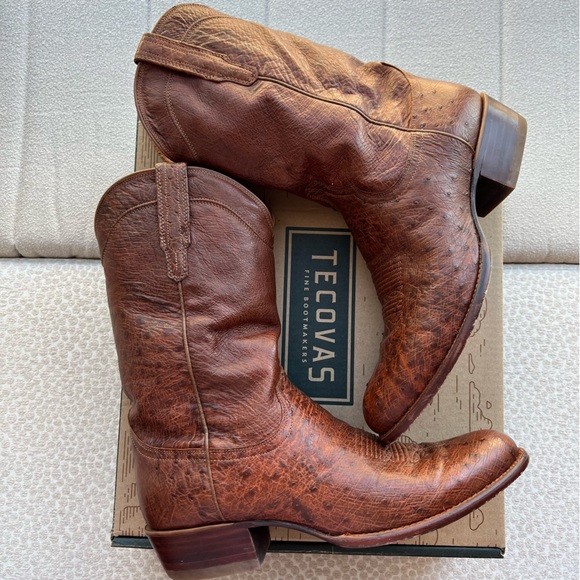 Tecovas The Jasper in Russet Smooth Ostrich Size 14D with  display picture 3